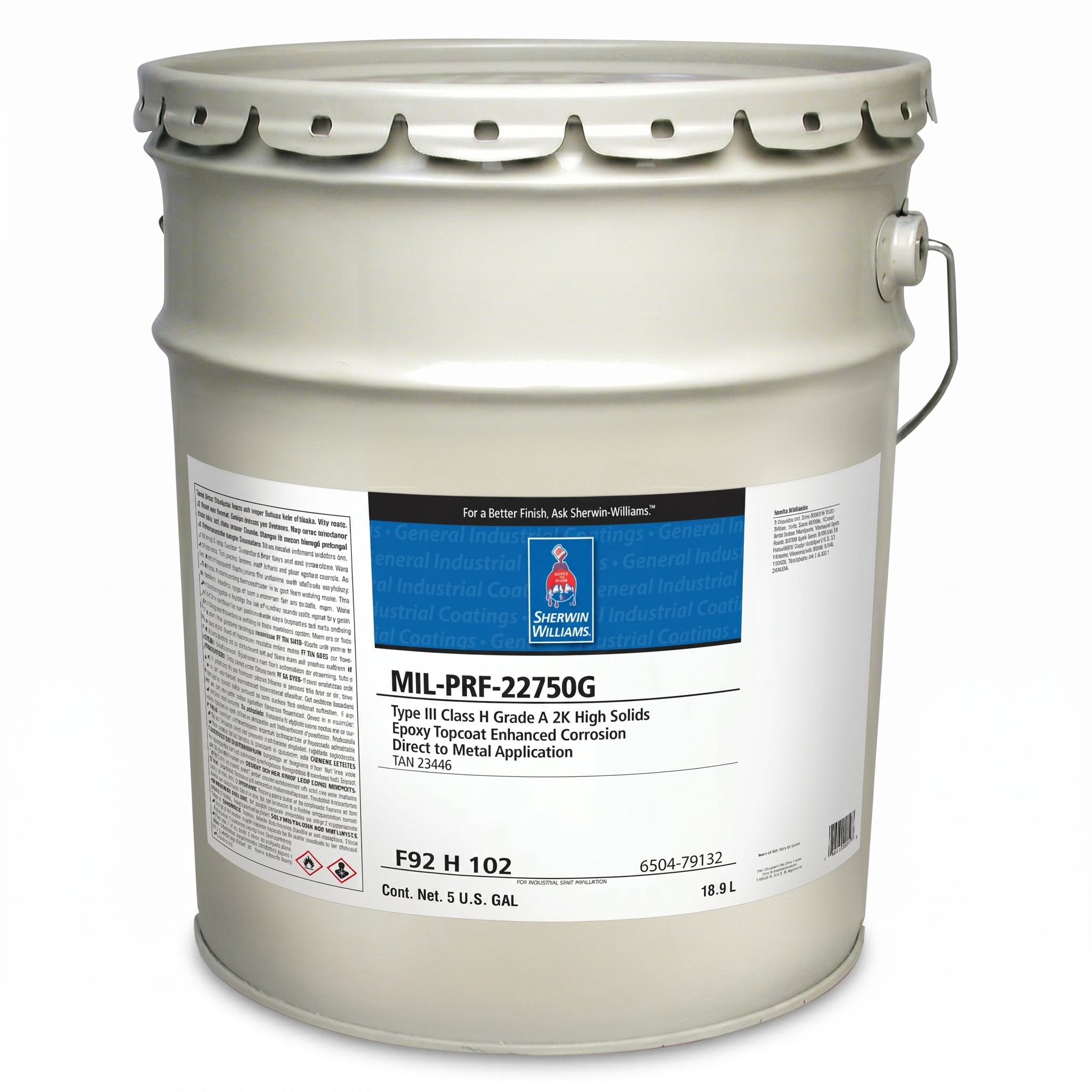 EPOXY TOPCOAT HIGH SOLIDS MIL-PRF-22750G Ty II Tan S/G P/N F92H101 | MIL-PRF-22750G Type II | AEROSPACE GRADE | INTERIOR MRO COATING SYSTEM